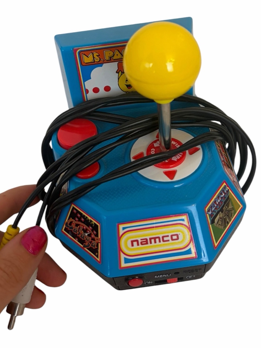 Namco Blue Yellow Mini Arcade Joystick Controller